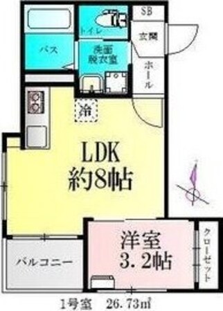 仮)BAU宮町1号棟の物件間取画像